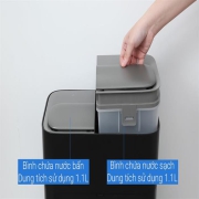 Robot hút bụi lau nhà Ecovacs T80 Omni Black